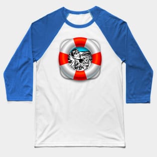 Buoy to the sea to save lives of man and dog Baseball T-Shirt